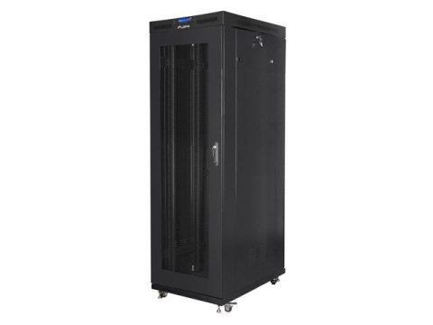 Szafa instalacyjna stojąca 19" 37U 800x1000 czarna drzwi perforowane LCD Lanberg (flat pack) Szafa instalacyjna stojąca 19" 37U 800x1000 czarna drzwi perforowane LCD Lanberg (flat pack)