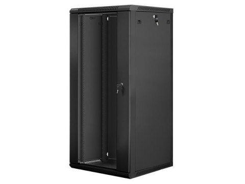 Szafa instalacyjna wisząca 19" 27U 600x600 czarna Lanberg (flat pack)