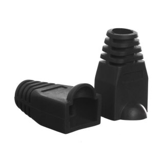 Osłonka na wtyk RJ45 8p czarna (100 szt) Netrack