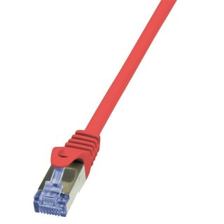 Patchcord LogiLink CQ3014S Cat.6A S/FTP 0,25m czerwony