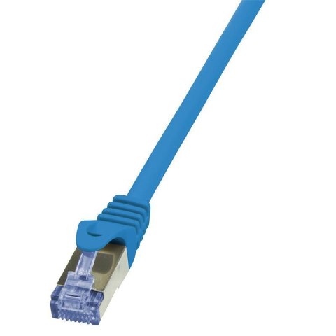 Patchcord LogiLink CQ3076S Cat.6A S/FTP 5m niebieski Patchcord LogiLink CQ3076S Cat.6A S/FTP 5m niebieski