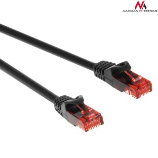 Patchcord Maclean MCTV-300 B UTP cat6 wtyk-wtyk 0,5m czarny