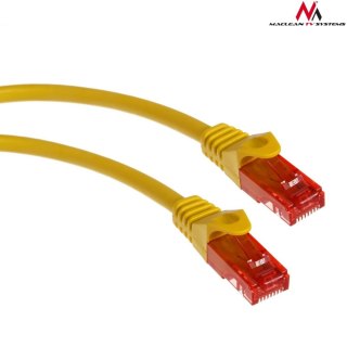 Patchcord Maclean MCTV-301 Y UTP cat6 wtyk-wtyk 1m żółty