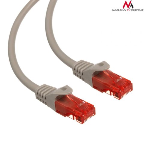 Patchcord Maclean MCTV-302 S UTP cat6 wtyk-wtyk 2m szary