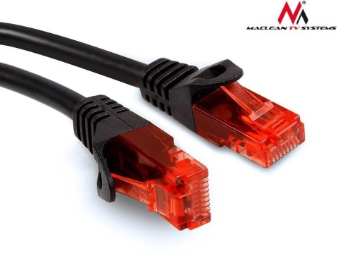 Patchcord Maclean MCTV-739 UTP cat6 wtyk-wtyk 15m czarny