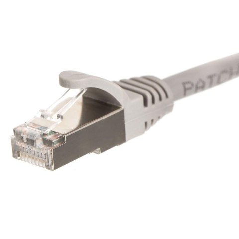 Patchcord RJ45, Netrack osłonka zalewana, kat. 5e FTP/STP, 20m szary