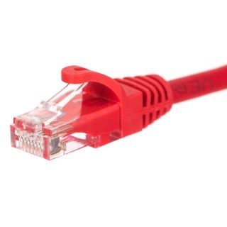 Patchcord RJ45, Netrack osłonka zalewana, kat. 5e UTP, 10m czerwony