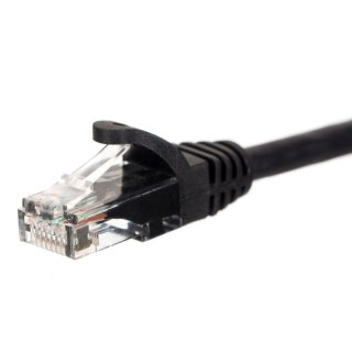 Patchcord RJ45, Netrack osłonka zalewana, kat. 5e UTP, 2m czarny