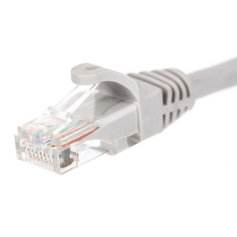 Patchcord RJ45, Netrack osłonka zalewana, kat. 6 FTP/STP, 2m szary