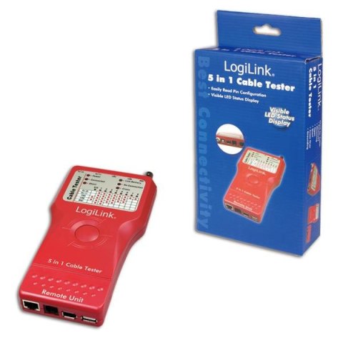 Tester okablowania LogiLink WZ0014 5-in-1 Tester okablowania LogiLink WZ0014 5-in-1