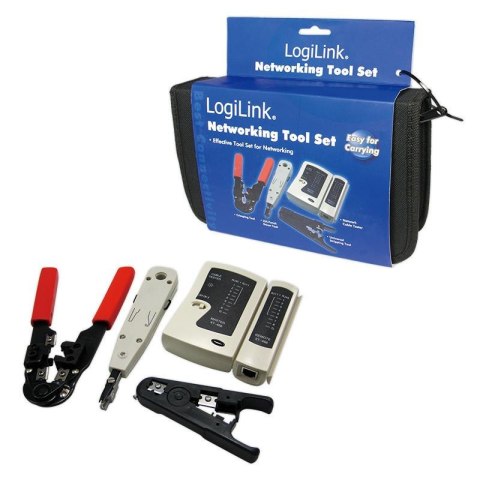Zestaw narzędzi WZ0012 LogiLink dla instalatora sieci LAN Zestaw narzędzi WZ0012 LogiLink dla instalatora sieci LAN