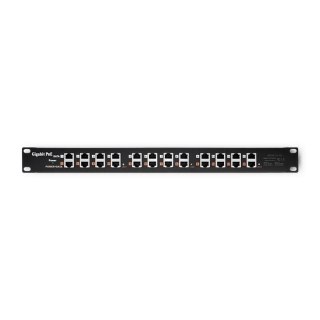 Patch panel RACK QOLTEC 12 portów | POE | Czarny