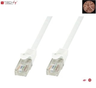 Patchcord 100% miedź TechlyPro Cat.6 U/UTP, 1m, biały