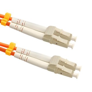 Patchcord Światłowodowy Qoltec LC-LC | Multimode | 50/125U | OM2 | Duplex | 2m