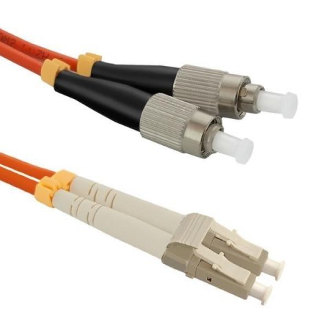 Patchcord Światłowodowy Qoltec LC/UPC-FC/UPC MM 50/125 OM2 1m