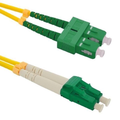 Patchcord Światłowodowy Qoltec SC/APC-LC/APC SM 9/125 G652D 1m