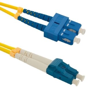 Patchcord Światłowodowy Qoltec SC/UPC-LC/UPC SM 9/125 G652D 1m