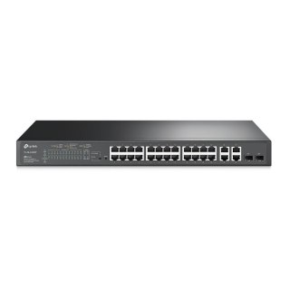 Switch zarządzalny TP-Link TL-SL2428P Smart JetStream 24x10/100 PoE+, 2x1Gb, 2x1Gb Combo RJ45/SFP