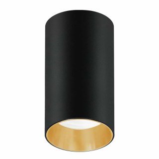 Oprawa natynkowa / tuba Maclean MCE458 B/G punktowa okrągła aluminiowa GU10 55x100mm czarno-złota