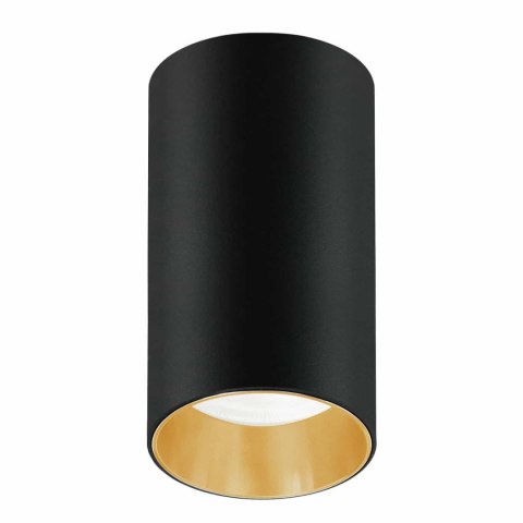 Oprawa natynkowa / tuba Maclean MCE458 B/G punktowa okrągła aluminiowa GU10 55x100mm czarno-złota