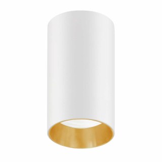 Oprawa natynkowa / tuba Maclean MCE458 W/G punktowa okrągła aluminiowa GU10 55x100mm biało-złota