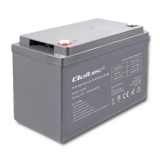 Akumulator AGM Qoltec | 12V | 100Ah | max.30A