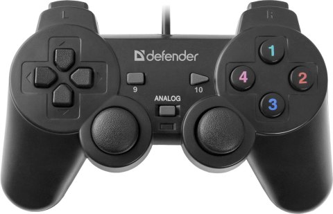 Gamepad przewodowy Defender OMEGA, efekt wibracji, USB