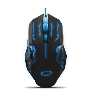 Mysz przewodowa Esperanza MX403 Apache optyczna Gaming 6D USB niebiesko-czarna