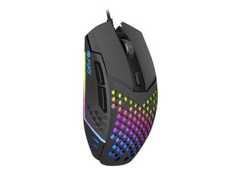 Mysz przewodowa Fury Battler optyczna Gaming 6400 DPI czarna