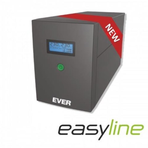 Zasilacz awaryjny UPS Ever Line-Interactive EASYLINE 1200 AVR 2xSCH USB RJ-11 LCD Bl