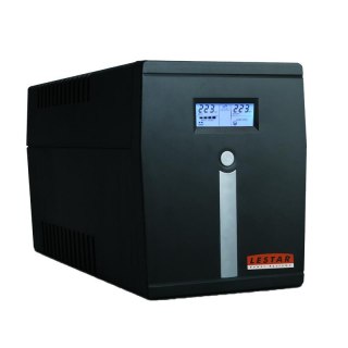 Zasilacz awaryjny UPS Lestar MCL-1500u Line-Interactive 1500VA/900W AVR LCD 6xIEC USB RJ-45 Black