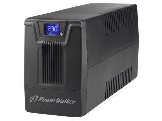 Zasilacz awaryjny UPS Power Walker Line-Interactive 600VA SCL 2x Schuko 230V RJ11/45 In/Out USB LCD