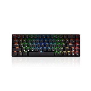 Klawiatura bezprzewodowa Modecom Volcano LANPARTY BT RGB Gaming mechaniczna (Przełącznik żółty Gateron)