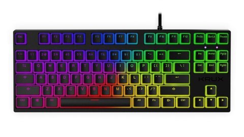 Klawiatura przewodowa Krux Atax PRO RGB Pudding Gateron Yellow czarna