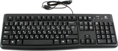 Klawiatura przewodowa Logitech K120 USB cyrylica czarna