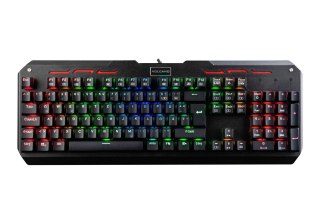 Klawiatura przewodowa Modecom Volcano HAMMER RGB Gaming mechaniczna (Przełącznik BROWN OUTEMU) niemiecki layout