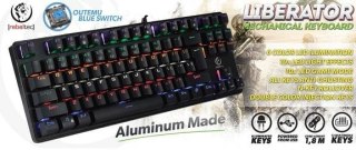 Klawiatura przewodowa Rebeltec LIBERATOR USB mechaniczna gaming Outemu blue switch