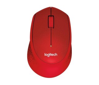 Mysz bezprzewodowa Logitech M330 Silent Plus optyczna czerwona