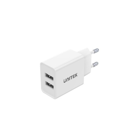 Ładowarka Sieciowa Unitek P1113A-EU 2xUSB-A 12W, biała