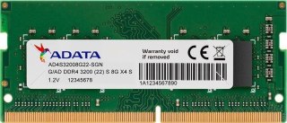 Pamięć SODIMM DDR4 ADATA Premier 8GB (1x8GB) 3200MHz CL22 1,2V Green