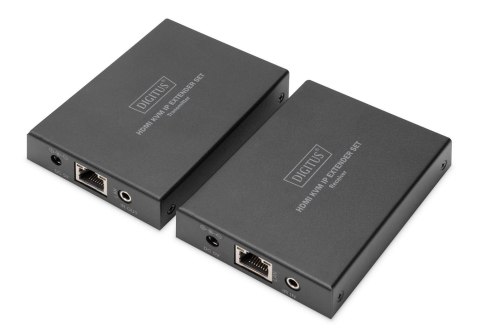 Przedłużacz/Extender DIGITUS KVM HDMI+USB 150m po Cat.5e UTP/IP 1080p FHD 60Hz audio (zestaw) Przedłużacz/Extender DIGITUS KVM HDMI+USB 150m po Cat.5e UTP/IP 1080p FHD 60Hz audio (zestaw)