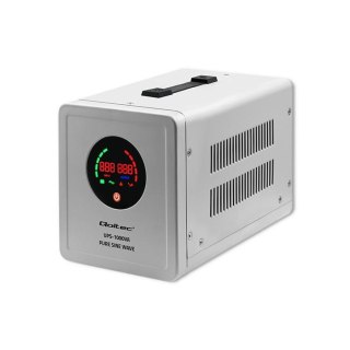 Zasilacz awaryjny Qoltec Pure Sine Wave UPS | 1000VA | 700W | Szary