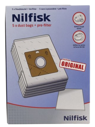 NILFISK Worki materiał do odkurzaczy NEOCOUPE 5szt