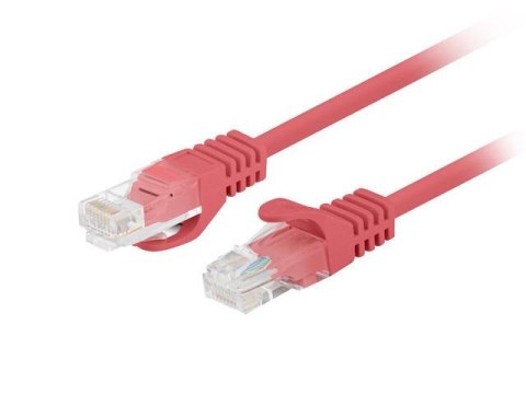 Patchcord Lanberg UTP kat.5e 1m czerwony 10-Pack