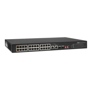 Switch niezarządzalny Dahua PFS3226-24ET-240 24x10/100 PoE, 2xRJ45 10/100/1000Mbps / SFP 1000 Mbps Combo