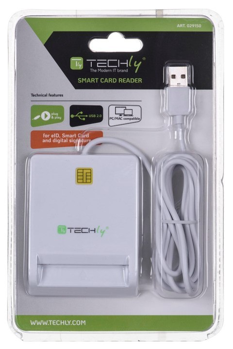 TECHLY CZYTNIK KART INTELIGENTNYCH SMART CARD NA U