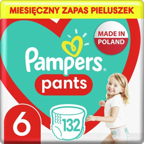 PAMPERS Pieluchomajtki MTH Rozm 6, 15+kg, 132szt