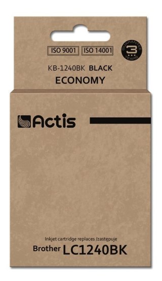 Tusz ACTIS KB-1240Bk (zamiennik Brother LC1240BK/LC1220BK; Standard; 19 ml; czarny)