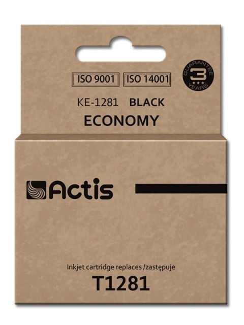 Tusz ACTIS KE-1281 (zamiennik Epson T1281; Standard; 15 ml; czarny)