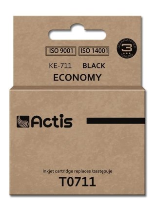 Tusz ACTIS KE-711 (zamiennik Epson T0711, T0891, T1001; Standard; 15 ml; czarny)